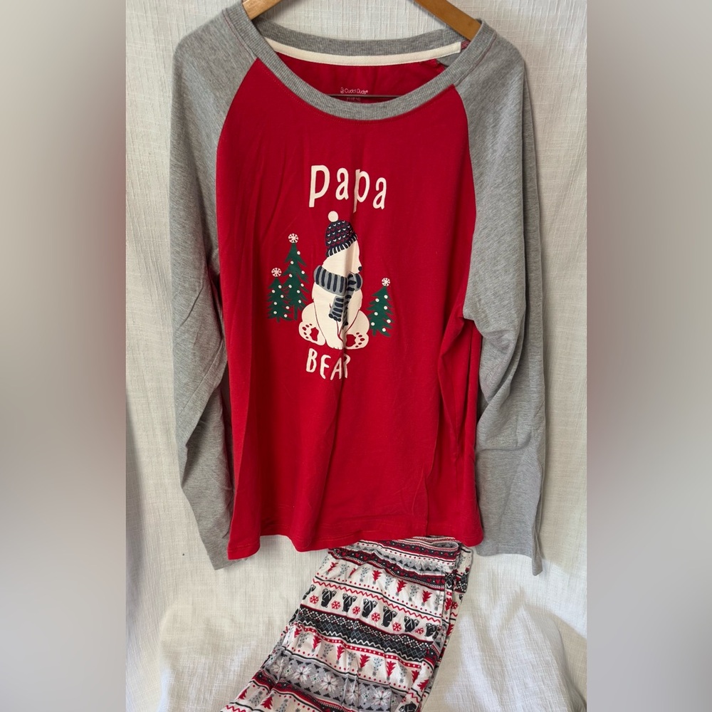 Cuddl Duds Red Men's Pajamas